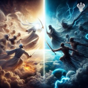 Good fighting evil in war