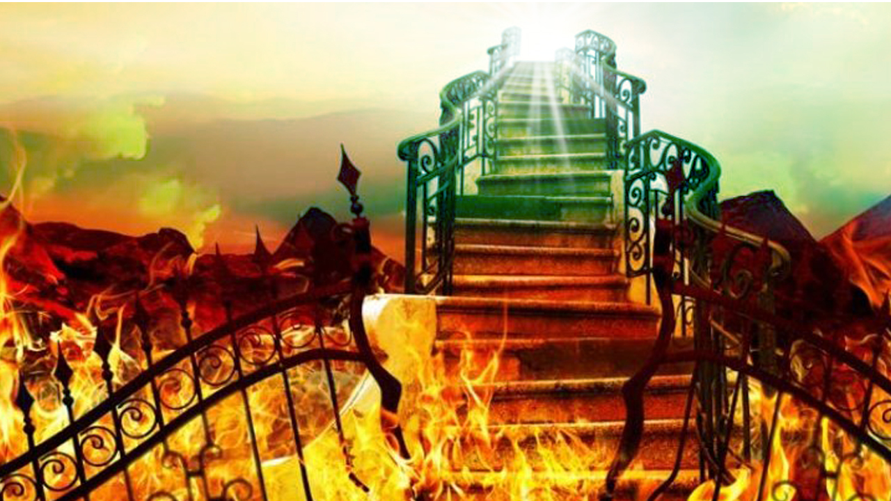 stairway to heaven light from hell