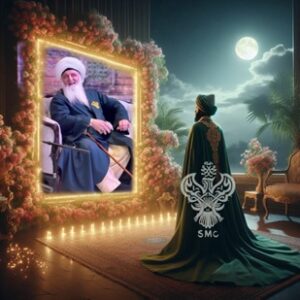 Student watching Mawlana Shaykh Nurjan