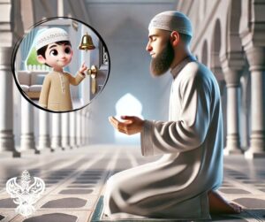 Sufi man in contemplation and making dua prayer