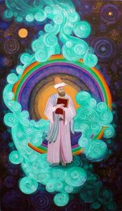 sufi saint with books, alim,mysticism