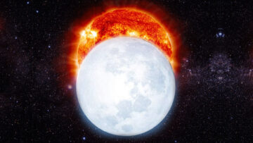 sun reflecting moon light