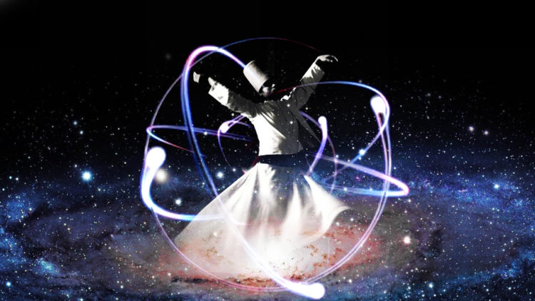 whirling dervish atom universe