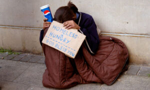 homeless female