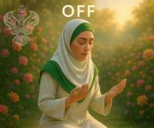 Woman in state of OFF doing dua