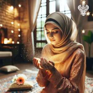 Woman making dua