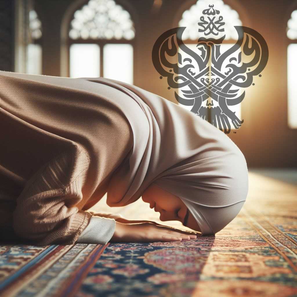 woman-sajda, prostrate, shaykhAI