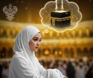 Woman thinking of Holy Kabah