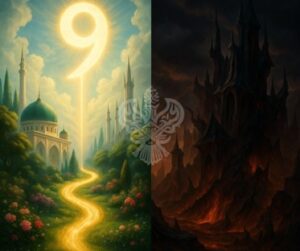 Contrast of world of light and dark