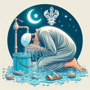 wasting water during wudu
